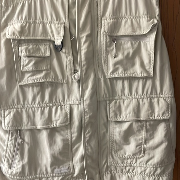 Columbia GRT Omni Dry Men's XL Zip Fishing Vest  Khaki Nylon Multi Pockets - Picture 2 of 13